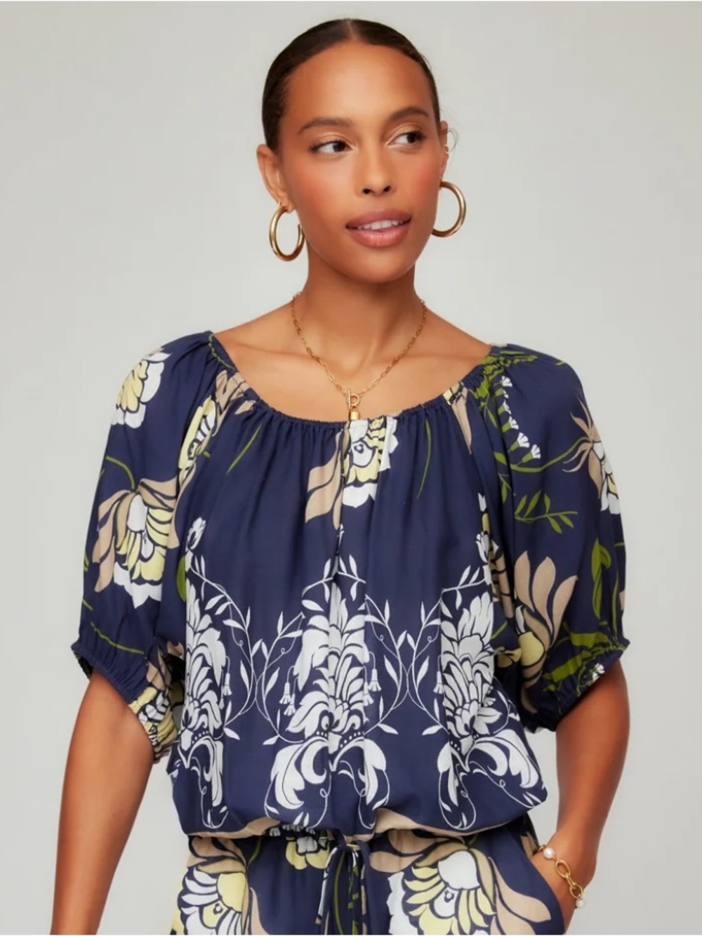 NWT Fifteen Twenty Kasey Peasant Top- size S